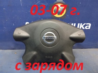 Подушка безопасности водителя Nissan X-trail  NT30 QR20DE 2003 